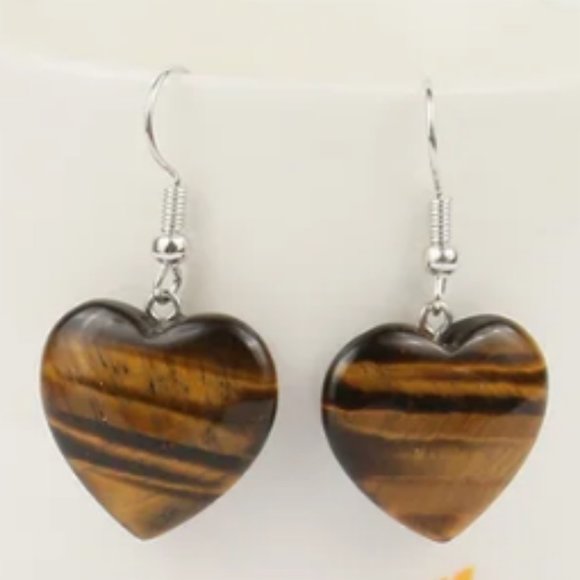 Tiger Eye Earrings,Colorful Earrings,Handmade Earrings - Picture 1 of 1